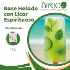 Base Helado con Licor Espirituoso